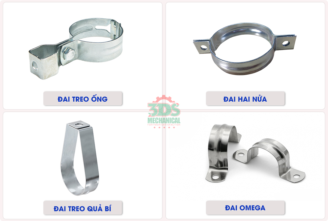 Đai treo ống, Đai Omega, Đai Quả bí, Đai hai nửa