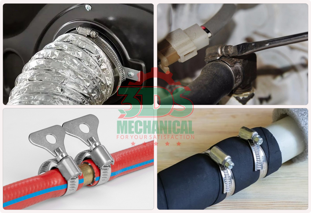 Ứng dụng của đai xiết inox 201 304