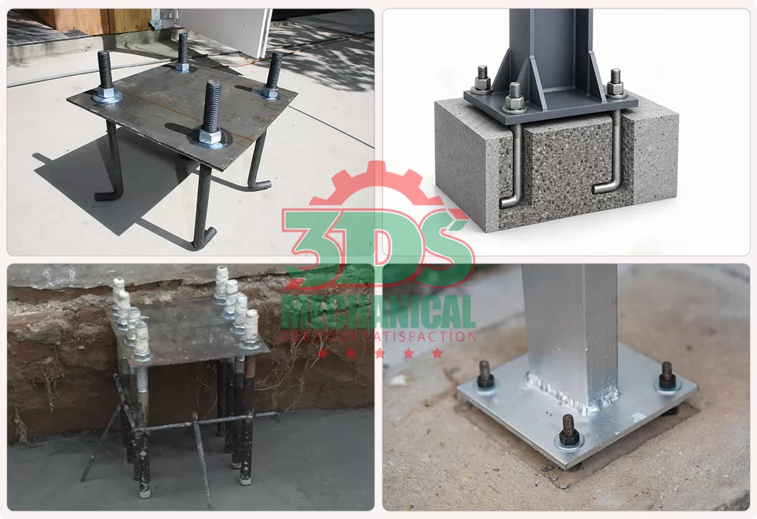 Ứng dụng của Bulong m&oacute;ng M14, M16, M18, M20
