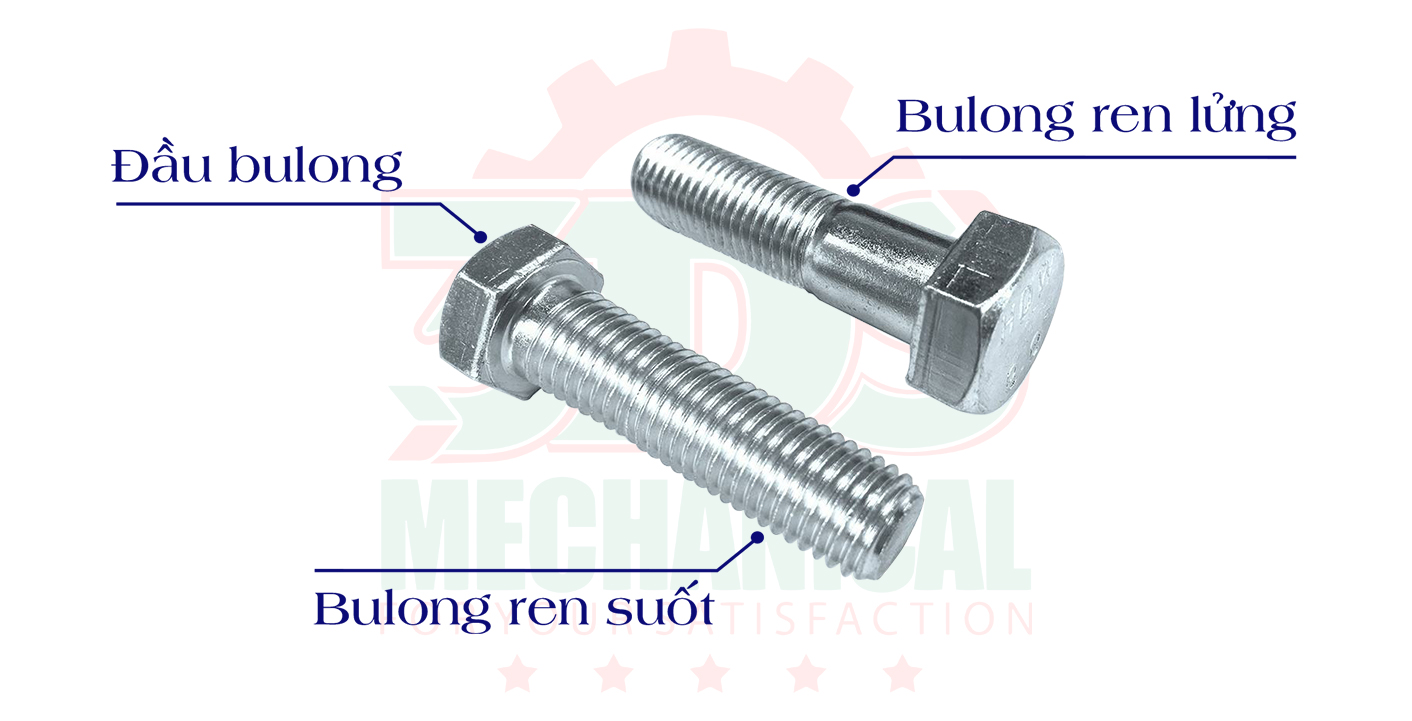 Cấu tạo của bulong, bu lông