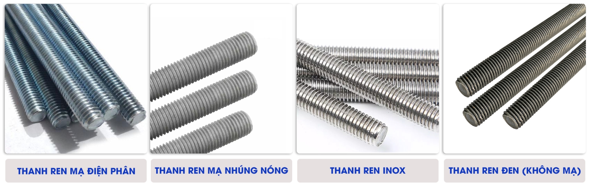 các loại thanh ren, ty ren, ty treo